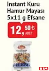 EFSANE INSTANT KURU HAMUR MAYASI 5X11 G